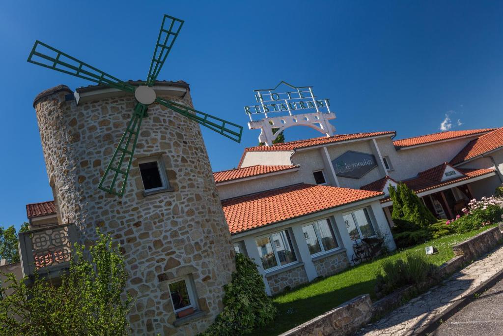 Logis Hotel Le Moulin Des Gardelles Riom Eksteriør billede